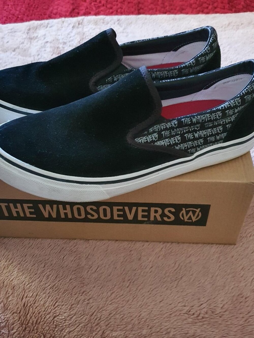 Men’s Whosoevers Brand California Slip-on Black Suede Sz 12
